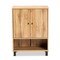 Baxton Studio Rossin Modern Oak Brown Finished Wood 2-Door Entryway Shoe Storage Cabinet with Bottom Shelf 182-11688-Zoro - alternate 7